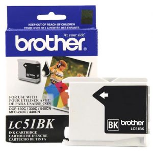 Brother LC51BK Original Black Ink Cartridge