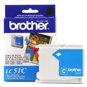 Brother LC51C Original Cyan Ink Cartridge