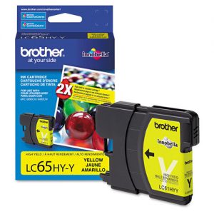 Brother LC65Y Original Yellow Ink Cartridge High Yield