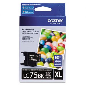 Brother LC75BK Original Black Ink Cartridge High Yield