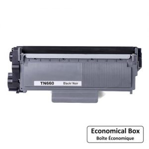 Brother TN-660 Compatible Black Toner Cartridge High Yield – Economical Box