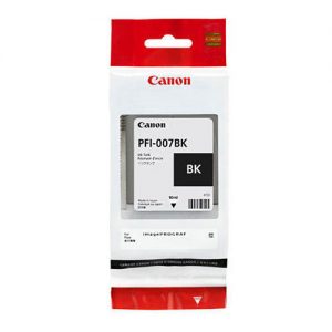 Canon PFI-007BK Original Black Ink Cartridge Tank (2143C001AA)