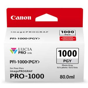 Canon PFI-1000PG Original Photo Gray Ink Cartridge (0553C002)