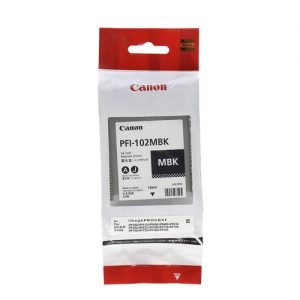 Canon PFI-102MBK Original Matte Black Ink Cartridge (0894B001)
