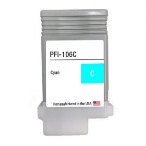 Canon PFI-106C Remanufactured Cyan Ink Cartridge (6622B001AA)