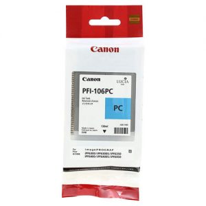 Canon PFI-106PC Original Photo Cyan Ink Cartridge (6625B001AA)