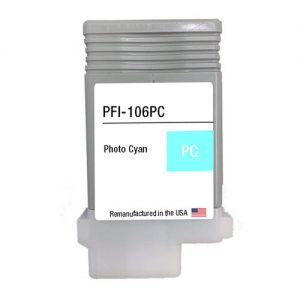 Canon PFI-106PC Remanufactured Photo Cyan Ink Cartridge (6625B001AA)