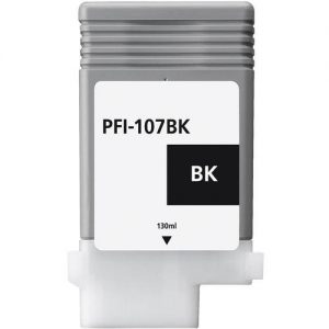 Canon PFI-107BK Compatible Black Ink Cartridge (6705B001AA)