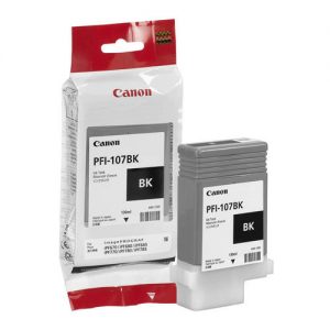 Canon PFI-107BK Original Black Ink Cartridge (6705B001AA)