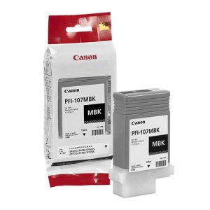 Canon PFI-107MBK Original Pigment Matte Black Ink Cartridge (6704B001AA)