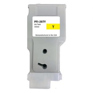 Canon PFI-207Y Remanufactured Yellow Ink Cartridge (8792B001AA)