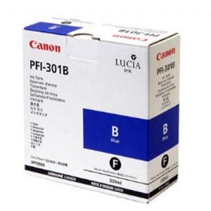 Canon PFI-301B Original Pigment Blue Ink Cartridge (1494B001AA)
