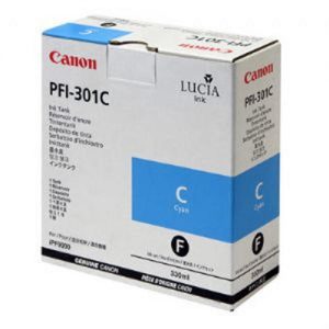 Canon PFI-301C Original Pigment Cyan Ink Cartridge (1487B001AA)