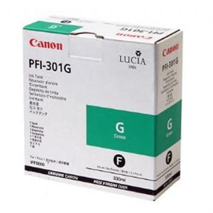 Canon PFI-301G Original Pigment Green Ink Cartridge (1493B001AA)