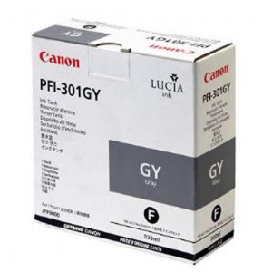 Canon PFI-301GY Original Pigment Gray Ink Cartridge (1495B001AA)