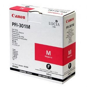 Canon PFI-301M Original Pigment Magenta Ink Cartridge (1488B001AA)