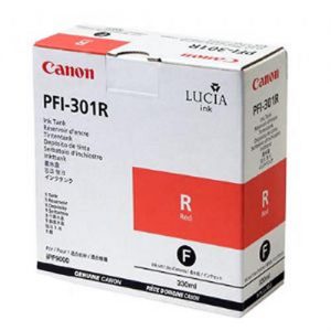 Canon PFI-301R Original Pigment Red Ink Cartridge (1492B001AA)