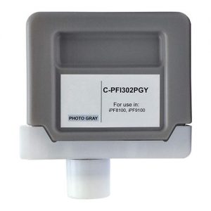 Canon PFI-302PGY Compatible Photo Gray Ink Cartridge 330ML