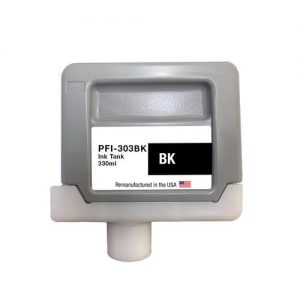 Canon PFI-303BK Remanufactured Black Ink Cartridge (2958B001AA)