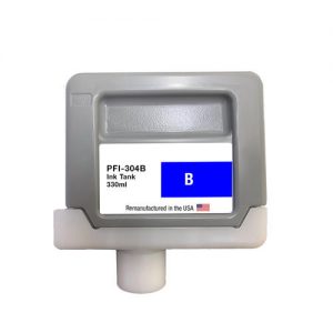 Canon PFI-304B Remanufactured Blue Ink Cartridge (3857B001AA)
