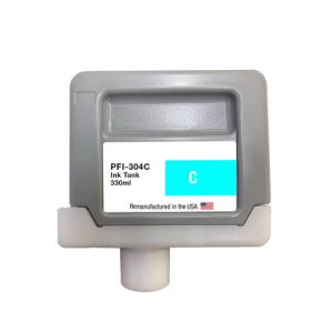 Canon PFI-304C Remanufactured Cyan Ink Cartridge (3850B001AA)