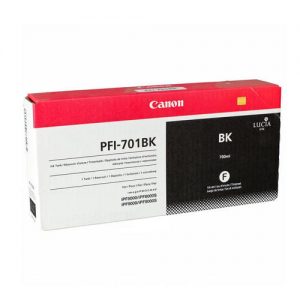 Canon PFI-701BK Original Black Ink Cartridge High Yield (0900B001)