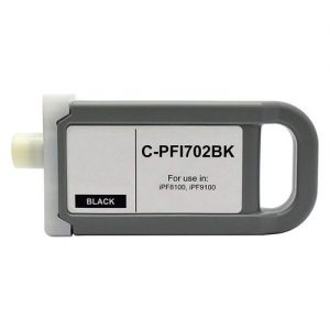 Canon PFI-702BK Compatible Black Ink Cartridge High Yield 700ML