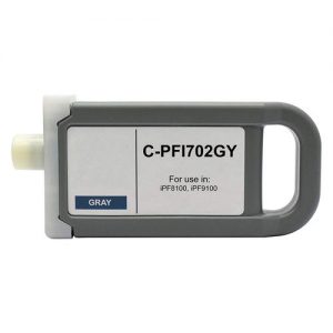 Canon PFI-702GY Compatible Gray Ink Cartridge High Yield 700ML
