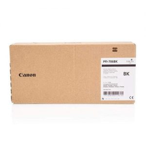 Canon PFI-706BK Original Black Ink Cartridge High Yield (6681B001AA)