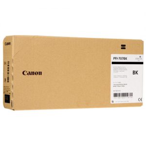 Canon PFI-707BK Original Black Ink Cartridge (9821B001)