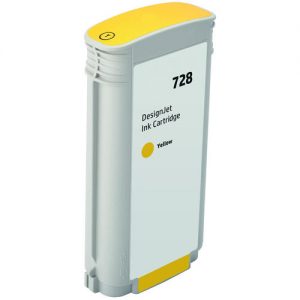 Compatible HP 728 F9J65A 130ml Yellow Ink Cartridge