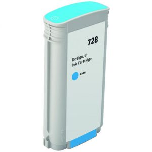 Compatible HP 728 F9J67A 130ml Cyan Ink Cartridge