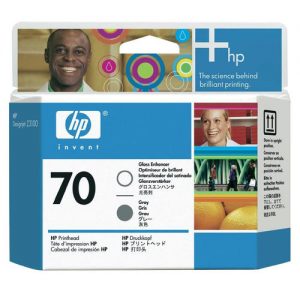 HP 70 C9410A Original Gloss Enhancer and Gray Printhead