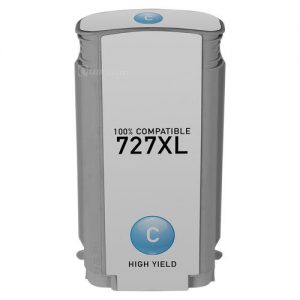 HP 727 B3P19A Compatible Cyan Ink Cartridge Standard Yield 130ml