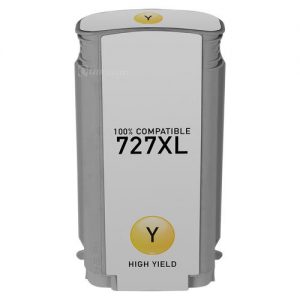 HP 727 B3P21A Compatible Yellow Ink Cartridge Standard Yield 130ml