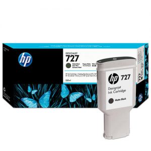 HP 727 C1Q12A Original Matte Black Ink Cartridge High Yield 300ml