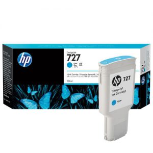 HP 727 F9J76A Original Cyan Ink Cartridge High Yield 300ml