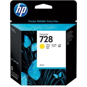 HP 728 F9J61A 40ml Original Yellow Economy Ink Cartridge