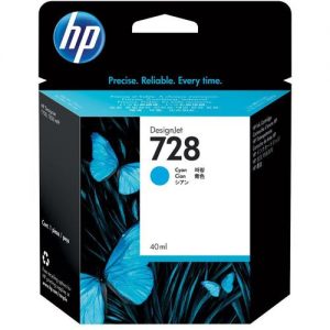 HP 728 F9J63A 40ml Original Cyan Economy Ink Cartridge