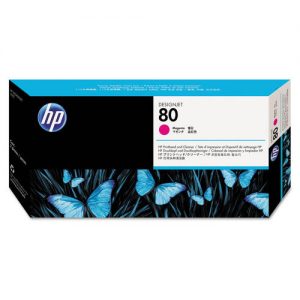 HP 80 C4822A Original Magenta Printhead and Printhead Cleaner