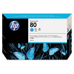 HP 80 C4846A Original Cyan Ink Cartridge 350ml