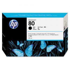 HP 80 C4871A Original Black Ink Cartridge 350ml