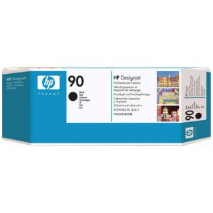 HP 90 C5054A Original Black Printhead and Printhead Cleaner