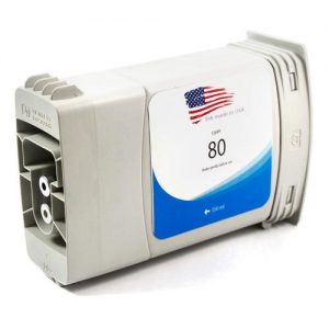 Remanufactured HP 80XL C4846A Cyan Ink Cartridge High Yield