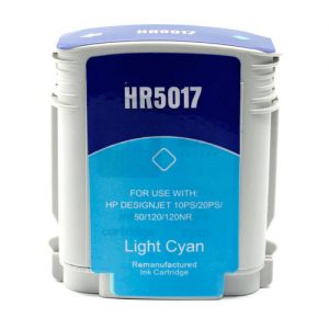 Remanufactured HP 84 C5017A Light Cyan Ink Cartridge
