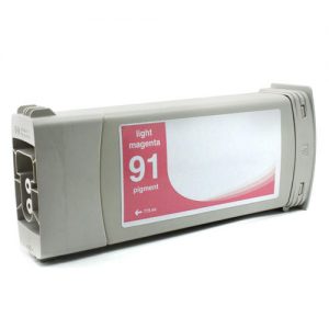 Remanufactured HP 91 C9471 Light Magenta Pigment Ink Cartridge