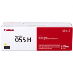 Canon 055 3017C001 Original Yellow Toner Cartridge High Yield