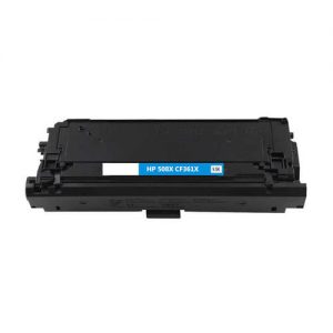 Compatible HP 508X CF361X Cyan Toner Cartridge High Yield 9500 Pages