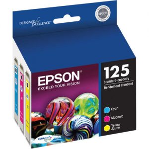Epson 125 T125520 Original Colour Ink Cartridge Combo C/M/Y