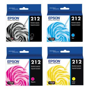 Epson 212 T212 Original Ink Cartridge Combo BK/C/M/Y